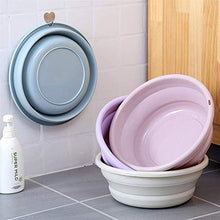 Portable lavaggio multifunzionale Round Up Bowl Container bacino di frutta portatile silicone Washtub bambino Lavabo piegante Lavabo Benna da bagno Accessori for cucina domestica esterna Viaggi Camp Z