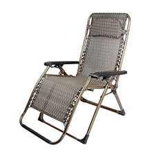 Sywlwxkq Sedie Heavy Duty Zero Gravity, Sedie da Spiaggia, Sedia reclinabile Pieghevole, Giardino Patio in Spiaggia Campeggio, Lettino Prendisole, Lettini Prendisole, Larghezza Super 68CM