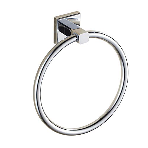Celbon Anello Porta Asciugamani Rotondo Fissato al Muro, Anelli Porta Salviette in Acciaio Inossidabile Cromato per Cucina Bagno