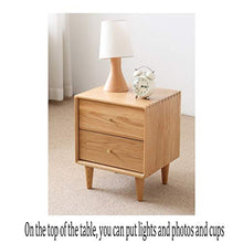 GXT WGZ- Comodino Camera Locker, Camera da Letto Comodino, Soggiorno Locker, Living Room Divano Fianco del Mobile (Color : Wood Color)