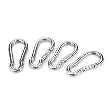 OIZEN 12 Pezzi Kit di Montaggio e Fissaggio in Acciaio Inox per Tende a Vela Quadrate/Rettangolari, Include 4 Viti di serraggio, 4 x moschettoni, 4 x fissaggi a Parete