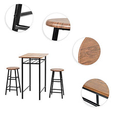 Set Tavolo Bar Bancone sgabelli Mobile Bar Tavolo Da Bar Set Da Cucina Cucina Pranzo Colazione Sedie Alta Sgabelli Set Set Da 3 Pezzi Tavolo Da Bar Set Per Patio Nook Ufficio Uso Mobili Per La Casa