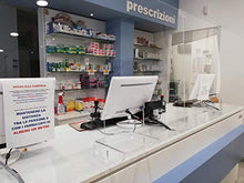 Astroplastic Parafiato Pannello Protezione a L, Diverse Misure A Scelta - Vetrina per Alimenti, Farmacie, Tabaccherie, Parasputo, Barriera in plex plexiglas Trasparente (cm Altezza 80 x Larghezza 80)