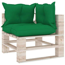 SKM Set Divani da Giardino Pallet 7 pz con Cuscini in Legno di Pino (157.2kg)