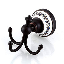 WHSS. Ganci Appendiabiti in Ceramica Nera A Tre Ganci Appendiabiti Placcati in Rame Ganci Singoli Appendiabiti for Bagno A Parete for Bagno all'Ingrosso