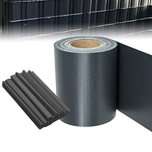 Froadp - Pellicola protettiva per privacy, in PVC, con clip di fissaggio a doppia asta, opaca, per recinzione da giardino, balcone, colore: antracite