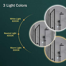 Specchio Rotondo LED Specchio Bagno Illuminato Specchio da Trucco Dimmerabile Cerchio Retroilluminato Specchio per Trucco Specchi Intelligenti da Parete con Luci Interruttore Tattile Impermeabile IP