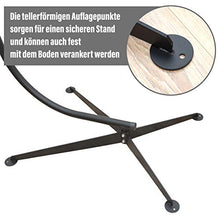 AMANKA Sostegno per Sedia sospesa 205cm Supporto per Appendere Sedile sospeso Max 120Kg Acciaio Nero