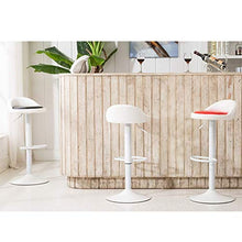 IG Moderno Casual Seggiolone Sgabello da Bar Sgabello Colazione Cucina Seggiolone Regolabile Sgabelli Girevoli Regolabili con Poggiapiedi in Acciaio Inox Base con Poggiapiedi in Acciaio Inox e Ecopel