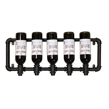 LHQ-HQ Wine Holder Wine Rack Ferro battuto a Parete della cremagliera del Vino della Decorazione della casa del Vino Rack di stoccaggio Sicuro e Stabile Titolare Antiscivolo Wine - 5 Bottiglie