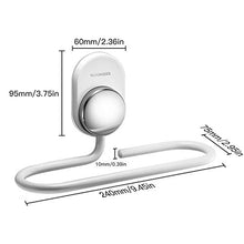 Wangel Adesivo Anello portasciugamani, Senza Foratura, Alluminio, Cucina e Bagno, Bianca