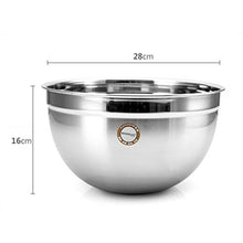 Weq Lavabo Rotondo in Acciaio Inox 304, lavabo, lavabo, zuppa, lavabo, lavabo, Verdure, condimento, pentole più Spesse 24 cm.