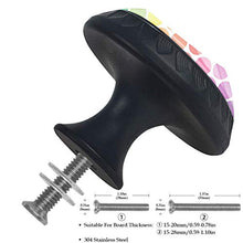 arcobaleno 4 PCS Pomelli per Porta, Pomolo per Mobile, Pomelli per Mobili con Viti, Maniglia per Armadietto, Pomelli per Porta, Pomelli per Cassetti per Porta, Armadio, Cassetto e Credenza