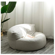 HongTeng Divani Simple Bean Bag Tatami Multi-Color Lazy Sofa Camera da Letto Balcone Creativo Wild Piccolo Divano con poggiapiedi 60 × 50 cm (Color : Gray)