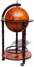 Globe Globe Tavolo bar cabinet, offre molto spazio per il vino, liquori, bevande e calici,Green