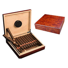 Portasigari Portatile Fatto a Mano Cigar Humidor di Legno Cedro Spagnolo Cuoio Sintetico Scatola di Sigari, Humidor Per Viaggi, Affari Regalo Perfetto Per Cigar Lovers