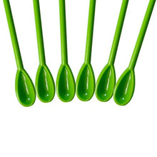 PRETYZOOM 12 Pezzi Bastoncino di Bevanda Fico D'india Design Cucchiaio di Bevanda Forniture per Feste Hawaiane per Latte d'Acqua (Verde Erba)