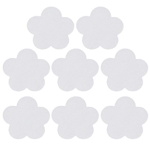 Cabilock 16Pcs Adesivi Vasca Antiscivolo a Forma di Fiore Impronte di Decalcomanie Doccia Trasparente per Doccia Vasca da Bagno Cucina Decration Pavimento del Bagno