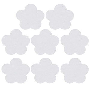 Cabilock 16Pcs Adesivi Vasca Antiscivolo a Forma di Fiore Impronte di Decalcomanie Doccia Trasparente per Doccia Vasca da Bagno Cucina Decration Pavimento del Bagno