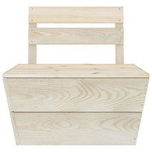 Qnotici Divano Pallet da Giardino mobili Pallet 4 posti Divano Pallet Cuscini Pallet Cuscini Seduta Legno di Abete impregnato