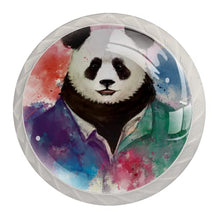 Maniglie per cassetti Manopole per cassetti Manopole rotonde Confezione da 4 per armadietto, cassetti, cassettiere, cassettiere ecc - Panda