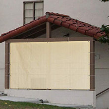 VeYhod Balcone Privacy Screen Steccati Terrazza Privacy Protection Network Privacy Shield Il 90% dello Schermo di Protezione Solare Parabrezza HDPE,Beige,0.9x1.5m