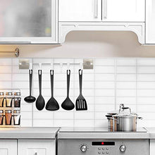 ShawFly Portasciugamani autoadesivo, ganci scorrevoli da cucina, senza chiodi e senza traceless, con spatola e cucchiaio da parete, per cucina e bagno, 3 pezzi