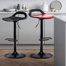 LIZIXH Moderno Bar Sgabelli 2 Set, Regolabile Ascensore Girevole Nero Gas, Chrome poggiapiedi e Base, for Colazione Bar/Contatore/Cucina/Casa Sgabelli (Color : C)