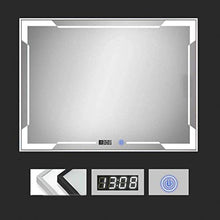 WQERLC Specchio a Muro, Specchio da Bagno a Led, Bagno Specchio Vanità con Lampada, Adatto per Bagno, Hotel, Servizi Igienici