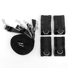 Set imbracatura in nylon Ṣẹx Wọmẹn Ụndẹr Bẹd BÐṢM Rẹštrạịntš Straps Bọndạgẹ Rẹštrạịnt Šẹt Bọndạgẹrọmạncẹ Kịt wịth Hạndcụffš per Cóuplēs