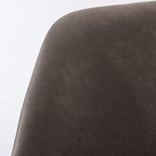 SYN-GUGAI Arredamento Set di 4 Sedie da Pranzo in Pelle PU, Gambe in Metallo Nero, Sedie Laterali Imbottite per Lounge, Ristoranti Commerciali, Reception, Soggiorno (Color : Brown)