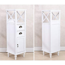 Jtoony Cassettiera Stretta Legno Solido Limita Bagagli Stretta Fessura gabinetto Bagno Locker Piccolo Appartamento d'angolo Cabinet Comò e Cassettiere (Color : White, Size : 30x30x110cm)
