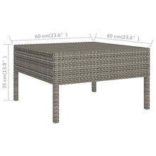 Tidyard Set 9 pz Divani da Giardino in Polyrattan Nero con Tavolino e Cuscini,Divano ad Angolo,Divano Angolare,Set Divani Angolari da Giardino in Rattan,Set Divani Modulari da Giardino per Esterno