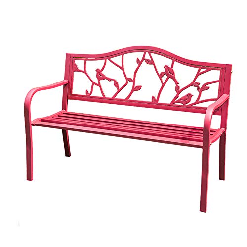 household products Doppia Panchina per Esterni, Panchina per Cortile in Ghisa in Metallo, Panca per Decorazione da Balcone con Veranda per Mobili da Esterno, Utilizzata in Giardino, Prato, Ponte