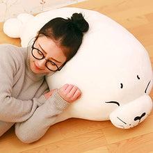 Peluche carino sigillo cuscino, carino sigillo farcito animale cotone peluche cuscino farcito morbido animale animale giocattolo morbido abbraccio cotone anima sigillo peluche farcito, 40 cm