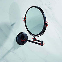 AJH 5X Specchio ingranditore da Parete per Bagno Specchio per Trucco Specchio cosmetico per Trucco Specchio per Trucco bifacciale 360 e Girevole Allungabile Collegament