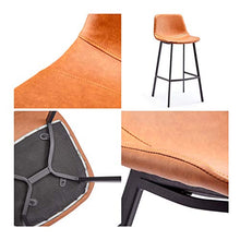 TopJiä Retro Sedia per Il Tempo Libero.con Schienale Girevole Sedia,con Poggiapiedi Bar Seggiolone,PU Pelle Cuscino Ferro Gamba,per Cucina Bar Hotel,Portante di Carico 150kg