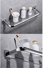 Mensola da bagno in acciaio inox 304 resistente, da appendere alla parete, per cosmetici, monostrato, specchio da bagno (dimensioni: 60 cm)