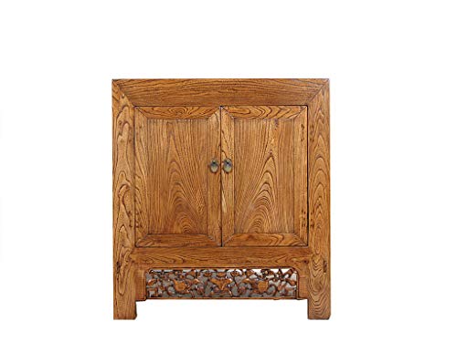 Yajutang Cassettiera cinese antico 2 porte marrone