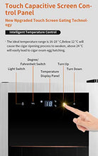 Armadio Idratante Sigaro Elettronico, Controllo Della Temperatura Intelligente, Rack Di Cigari Di Legno in Legno Di Cedro A 4 Strati, Touch Screen, Struttura Indipendente, 33L