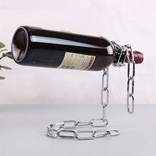 ASDFGHJKL Creativo Sospensione A Catena Wine Rack, Galleggiante in Acciaio Catena Bottiglia di Vino della Cremagliera/Supporto Contiene Bottiglie in The Air