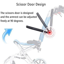 Sedie A Rotelle Leggere per Adulti | Carrozzine da Trasporto Leggere Pieghevoli - Drive Medical Walker | Larghezza Seduta 30 Cm | Peso Massimo Supportato 75 kg A