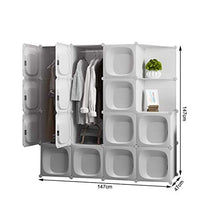 Cassapanche GGJIN Armadio stratificato Bianco Combinazione della Stanza Camera da Letto dello Studente di College Montaggio Semplice Push-Pull Moderna