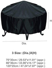 N / A Esterno Impermeabile Cover Tavolo da Giardino, Sedia in Rattan Polvere Patio Copertura Dimensioni 74 Centimetri 11 per Uso Domestico, 126 x 126 x