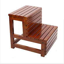 Sgabello Scaletta Pieghevole Sgabello in legno massello Sgabello impermeabile antiscivolo Doppio passo Scaletta da bagno Sgabello da bagno Anti-corrosione Barrettile in legno Bagno Bagno Stea Step Sga