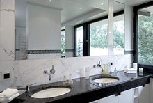 Lavabo per lavabo, in pietra, con superficie lucida, 140 x 60 cm, incluso