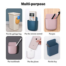 Set di 6 supporti di controllo remoto per telefono, scatola di immagazzinaggio da parete, organizer universale per letto di punzonatura per telecomando telefono (rosso+giallo+blu)
