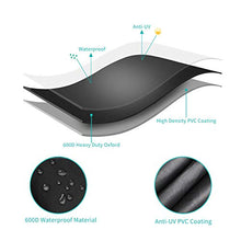 Alfheim Coperture per Set Arredo Giardino con Condotto dell'Aria, Impermeabile Telo Protettivo per Tavolo e Sedie da Esterni, Anti-UV A Prova di Vento Tessuto Oxford 600D, Il Giro(Ø128 x 71cm) - Nero