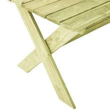 E E-NICES Tavolo da Giardino 170x73x70 cm in Legno di Pino Impregnato