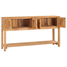 vidaXL Legno Massello di Teak Credenza Madia Mobile Armadietto Armadio Mobiletto Alto Portaoggetti Cassa Cassapanca Mobili 140x30x75 cm